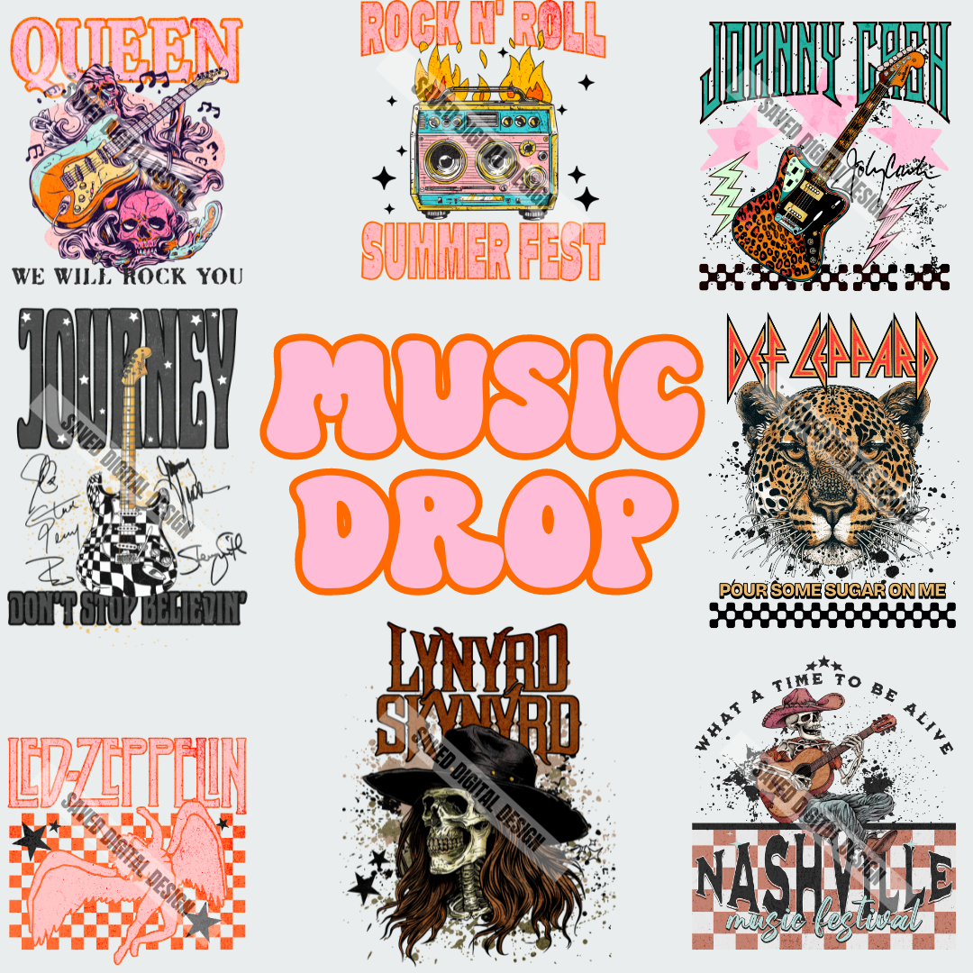 MUSIC DROP 1 - BUNDLE OF 8