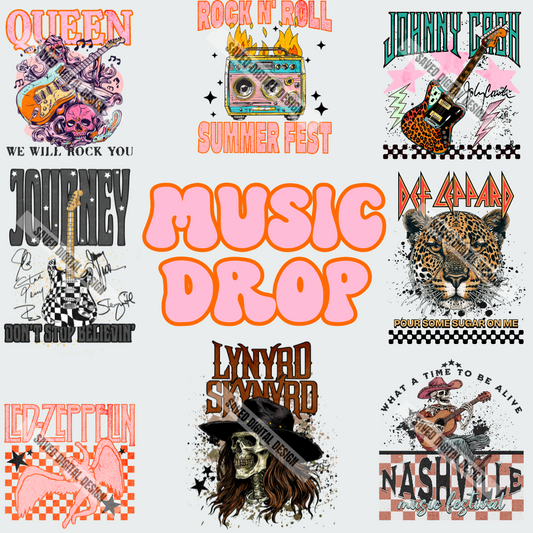 MUSIC DROP 1 - BUNDLE OF 8