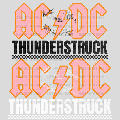 AC DC PNG - BLACK/WHITE 2 VERSIONS