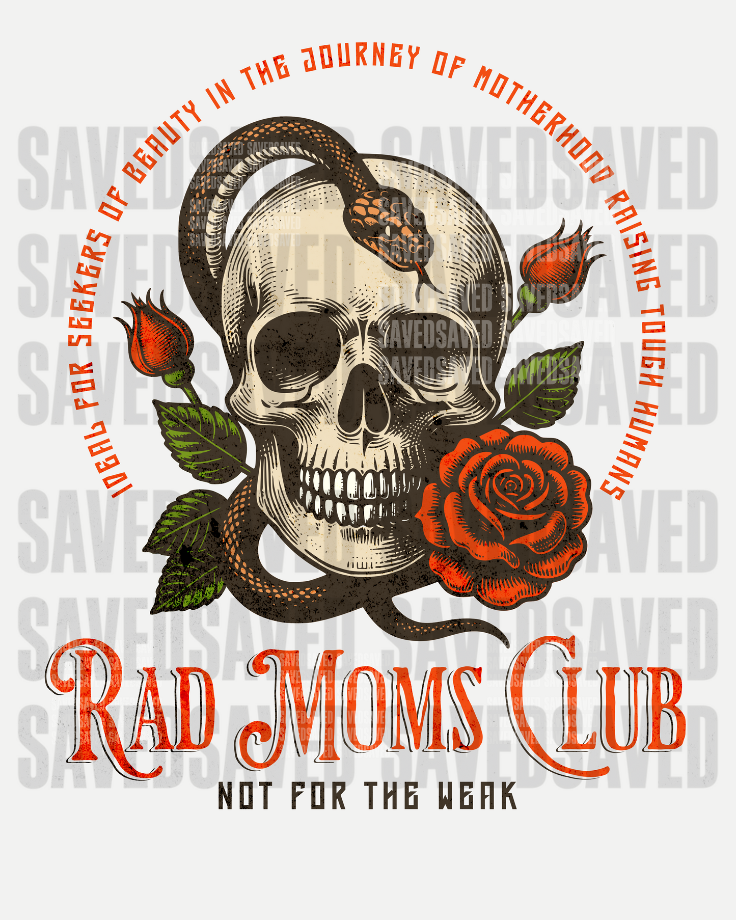 RAD MOMS CLUB NOT FOR THE WEAK PNG