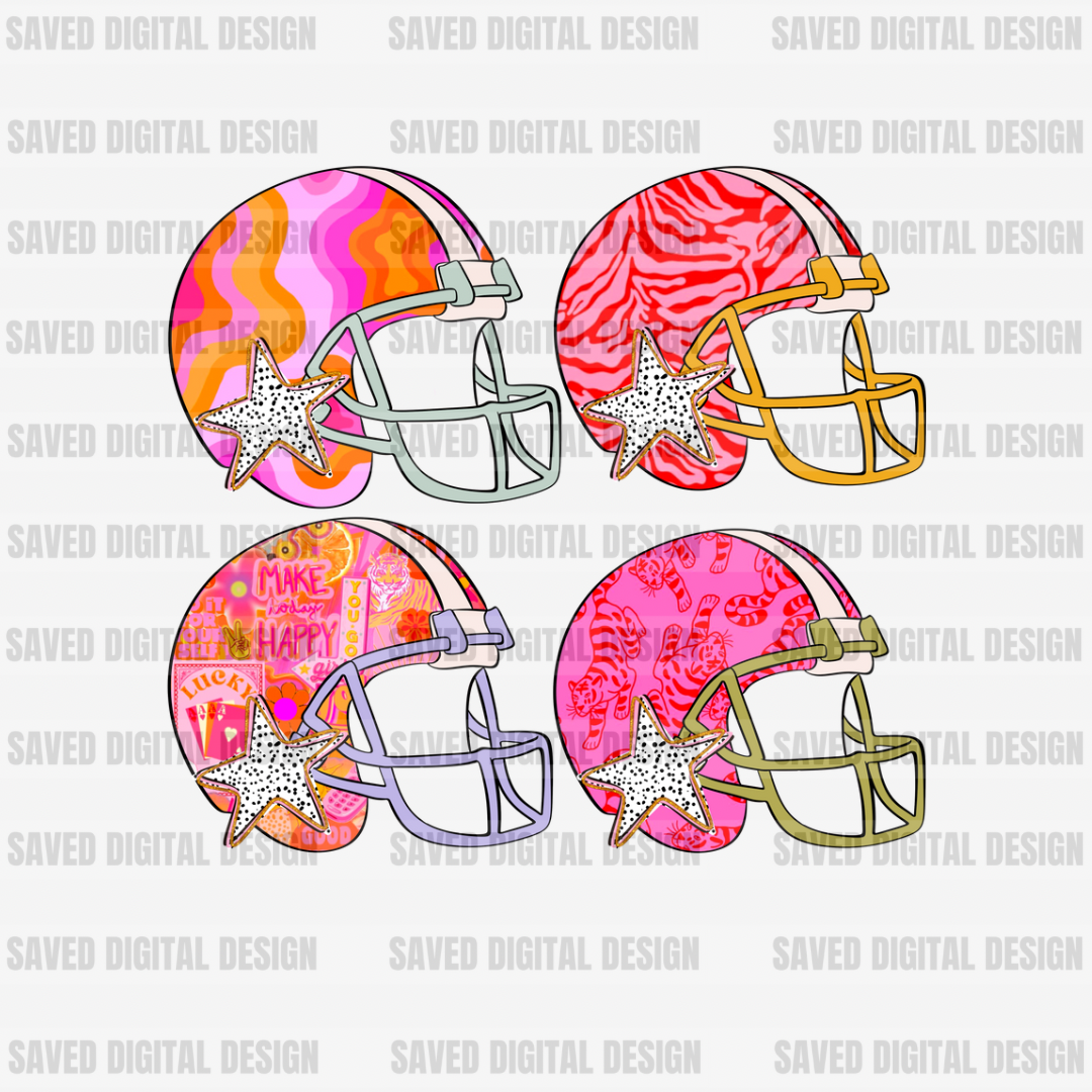 STACKED HELMETS PREPPY