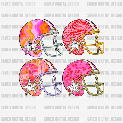 STACKED HELMETS PREPPY