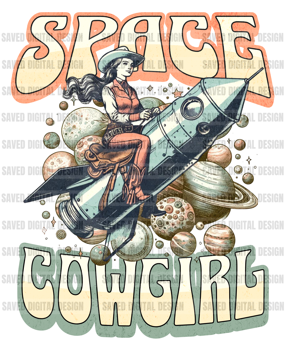 SPACE COWGIRL PNG