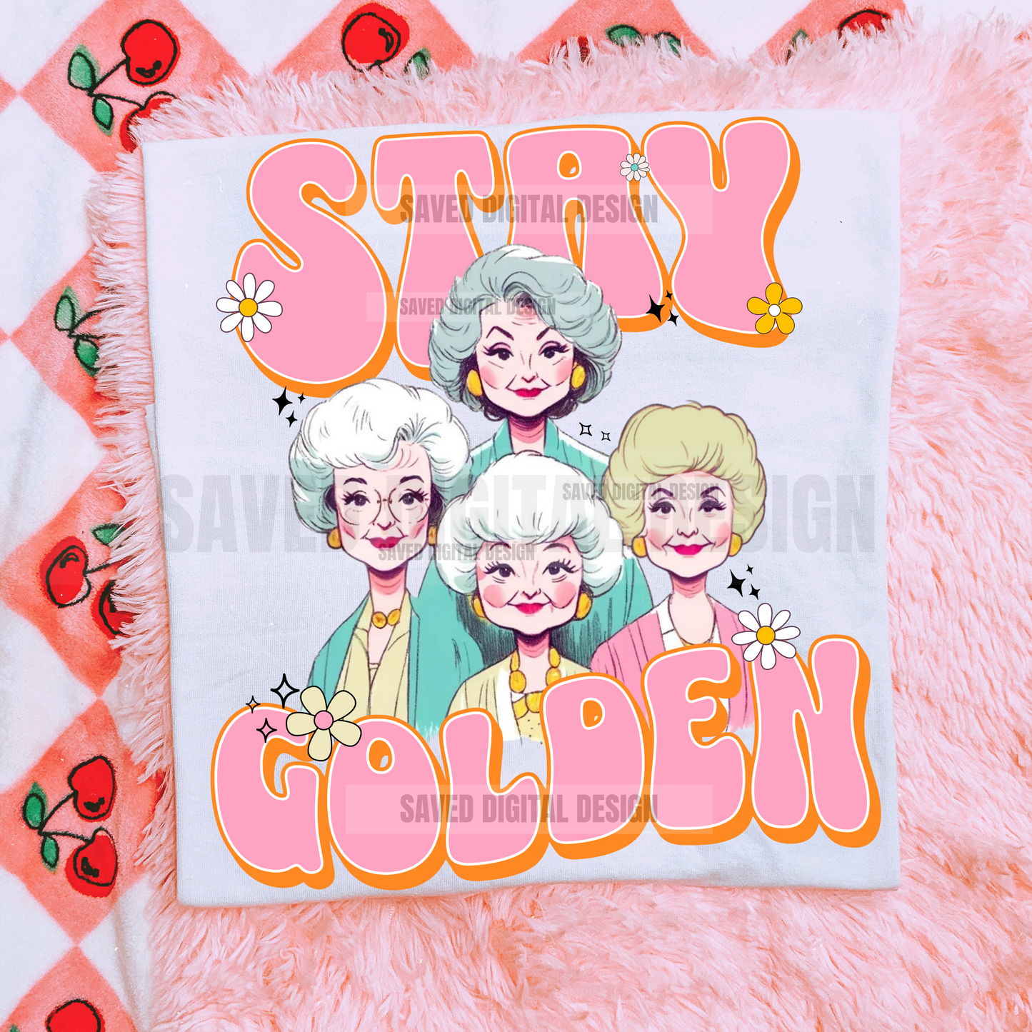 GOLDEN BABES SKETCH STYLE PNG