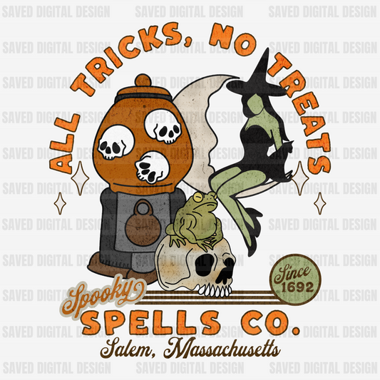 ALL TRICKS NO TREATS SPELLS