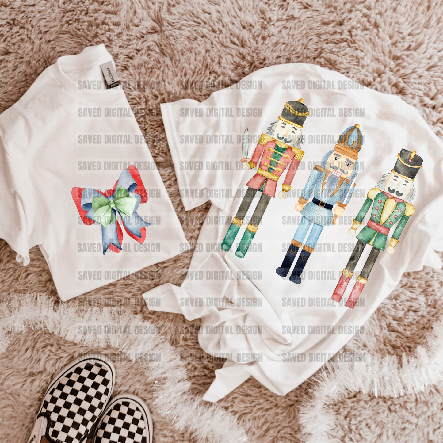 WATERCOLOR NUTCRACKERS FRONT + BACK