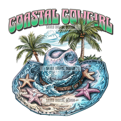 COASTAL COWGIRL FRONT + BACK PNG