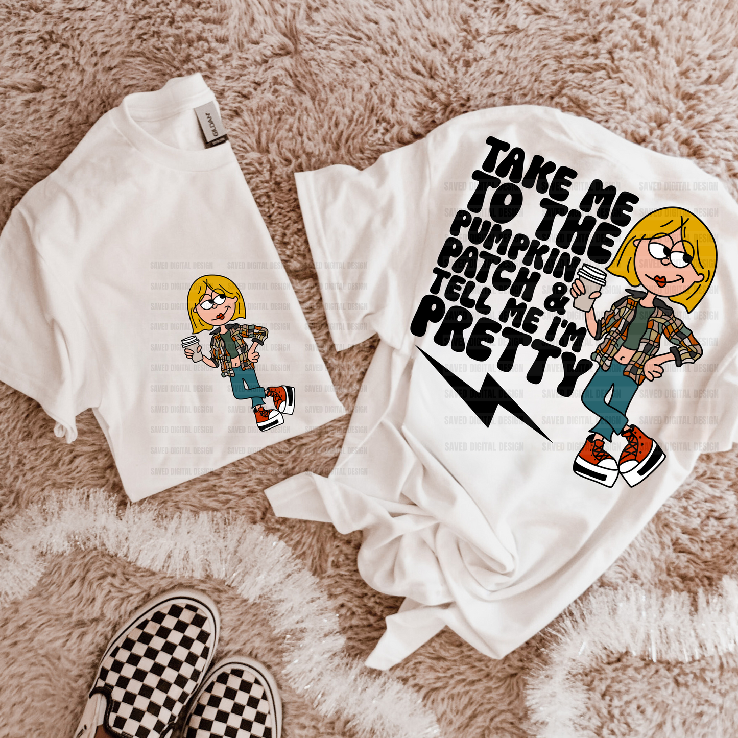 TAKE ME TO THE PUMPKIN PATCH AND TELL ME I'M PRETTY LIZZIE FRONT + BACK