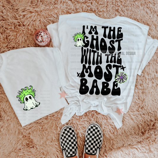 GHOST WITH THE MOST FRONT + BACK