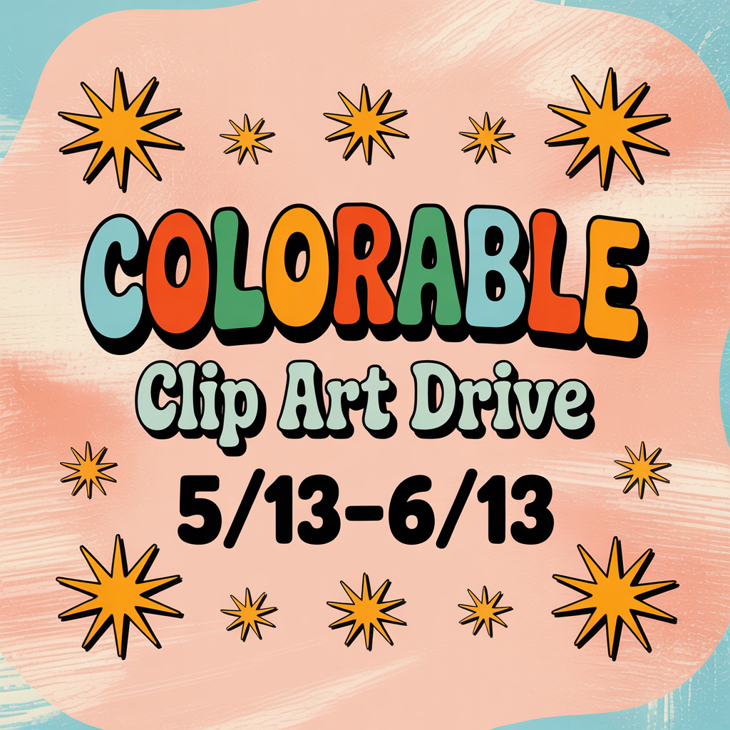 colorable clippies drive 5/13-6/13