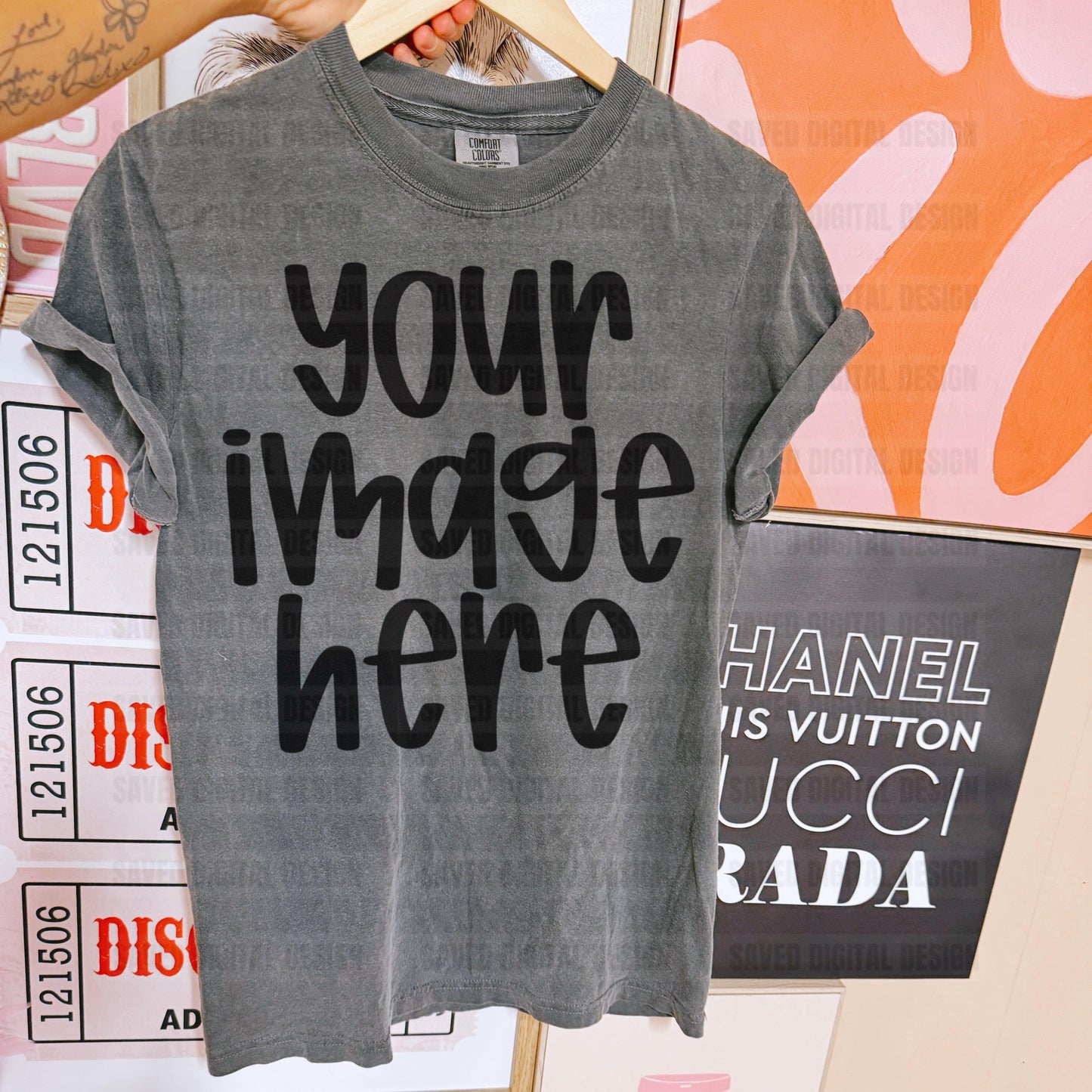 COMFORT COLOR PEPPER TEE MOCK