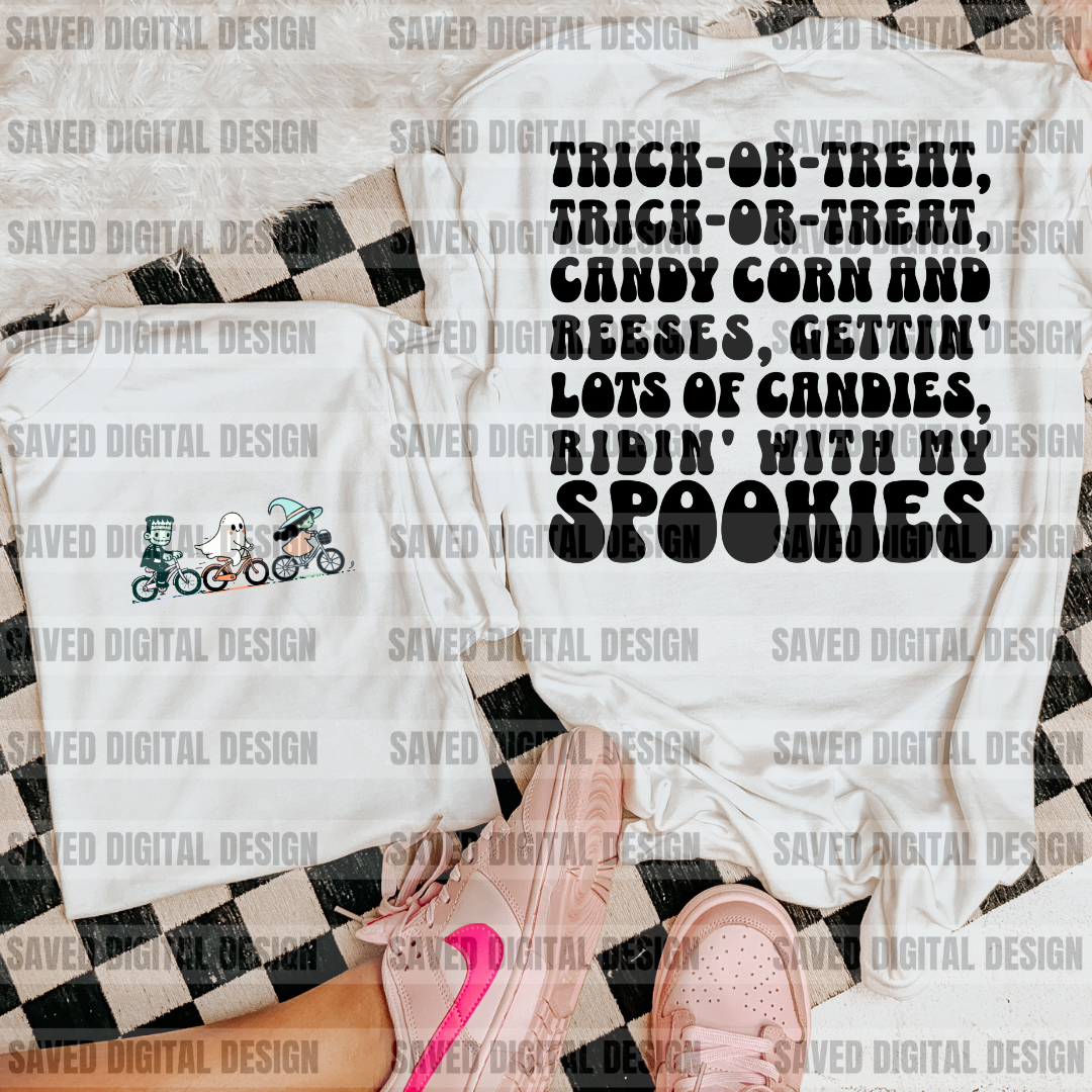 RIDIN' WITH MY SPOOKIES PNG FRONT + BACK