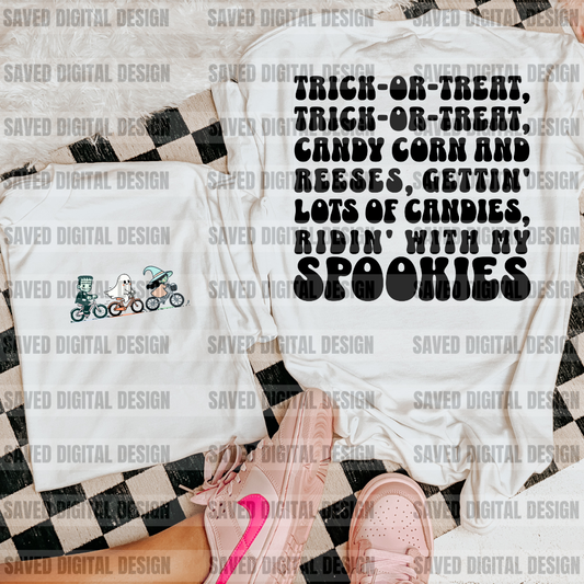 RIDIN' WITH MY SPOOKIES PNG FRONT + BACK