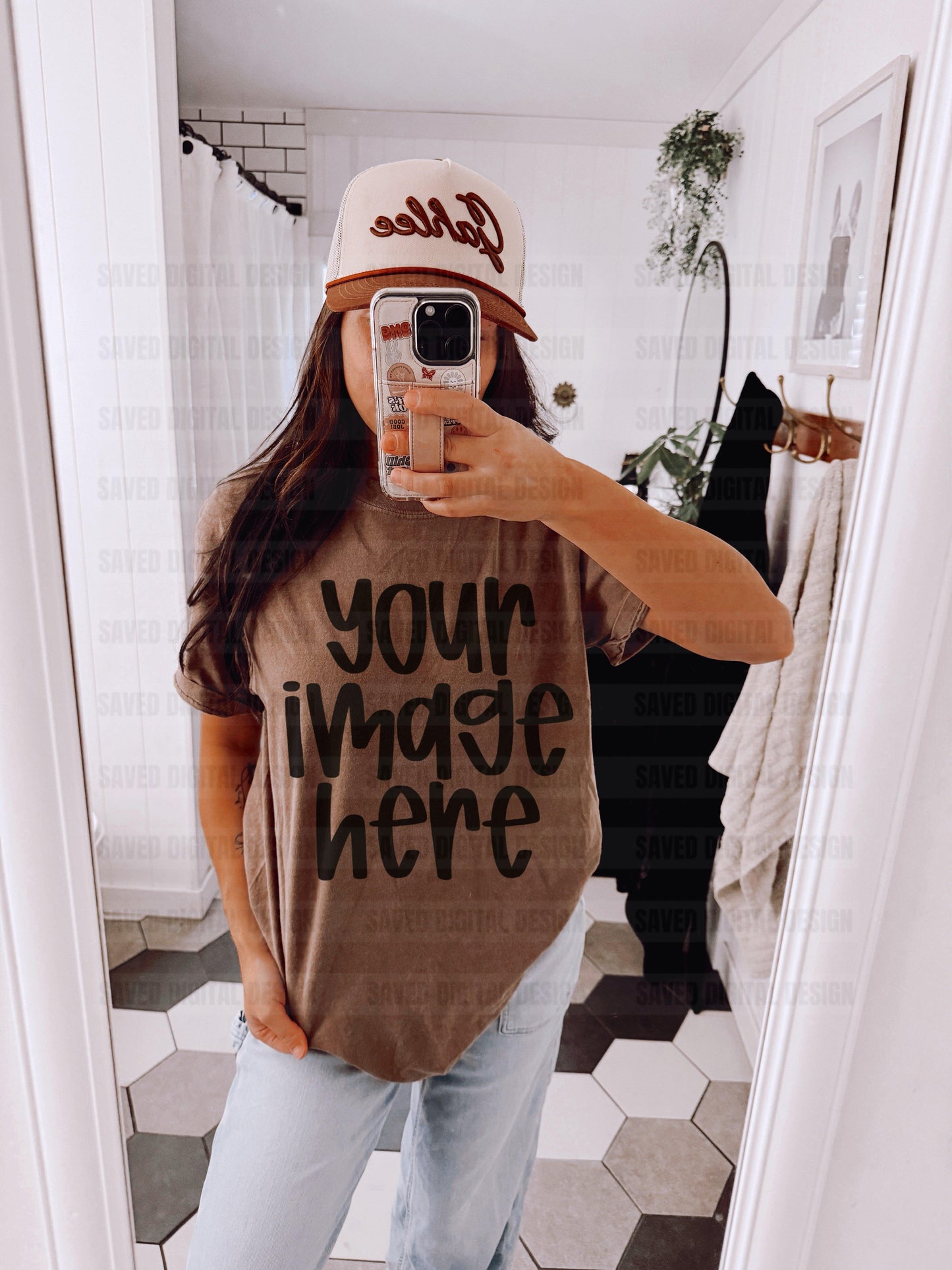 COMFORT COLOR ESPRESSO MODEL TEE MOCK