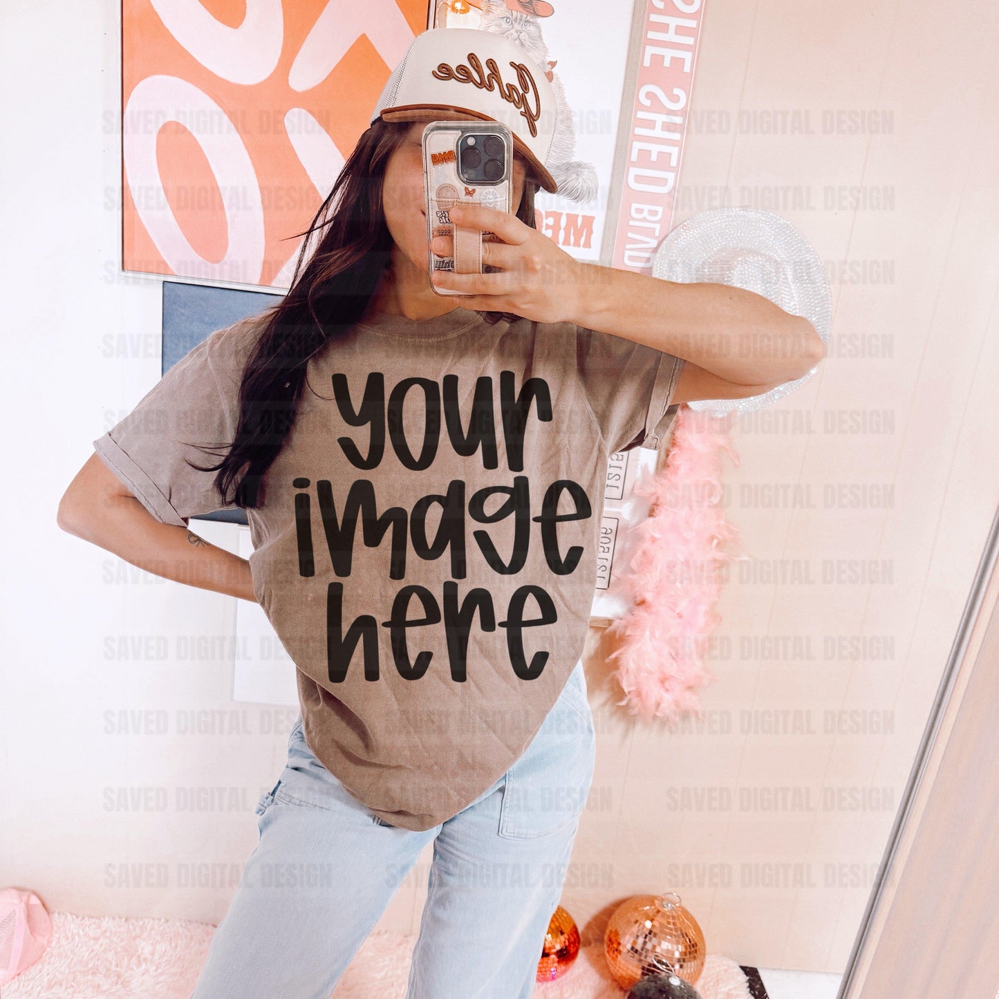 COMFORT COLOR ESPRESSO MODEL TEE MOCK