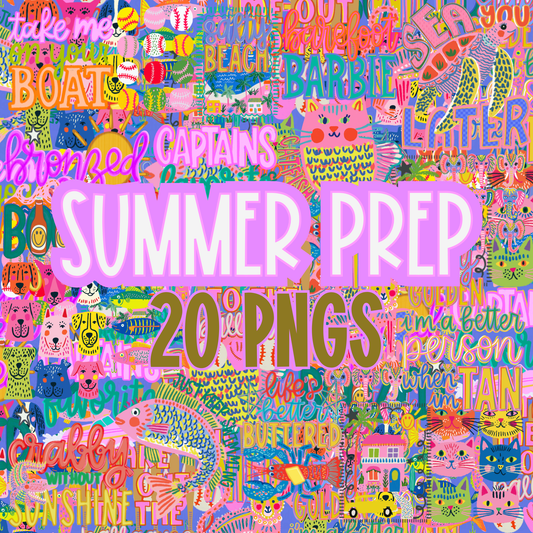 SUMMER PREP BUNDLE | INCLUDES ALL 20 PNGS