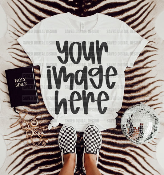 WHITE UNBRANDED FLAT LAY FAITH MOCK