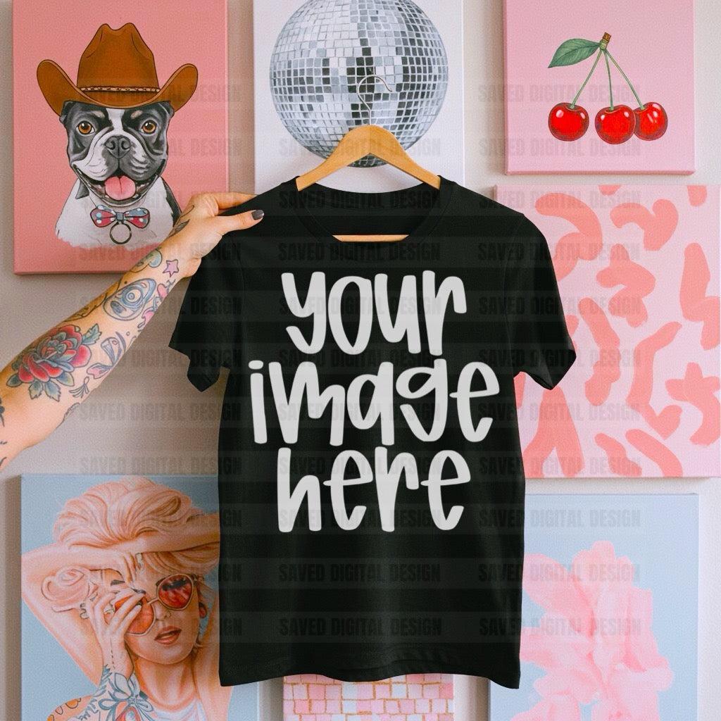 GILDAN BLACK TEE MOCK