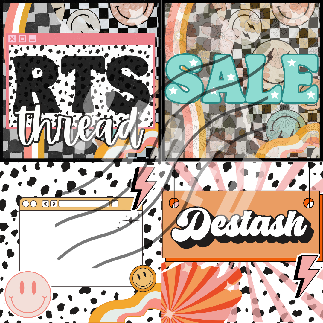 COLOR POP ADVERTISEMENT GRAPHIC BUNDLE OF 4