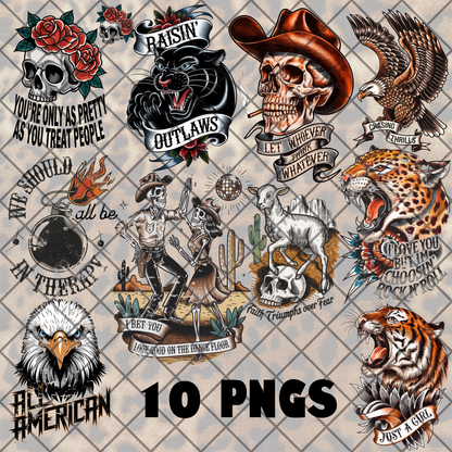 TATTOO VIBE DROP 2 - 10 PNGS