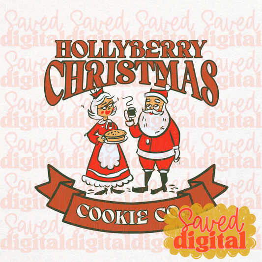 HOLLYBERRY COOKIE COLLAGE - VINTAGE CHRISTMAS