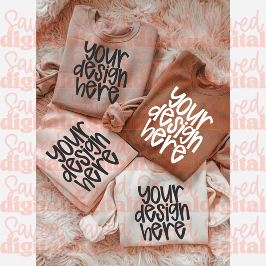 SWEATSHIRT MOCK OF 4