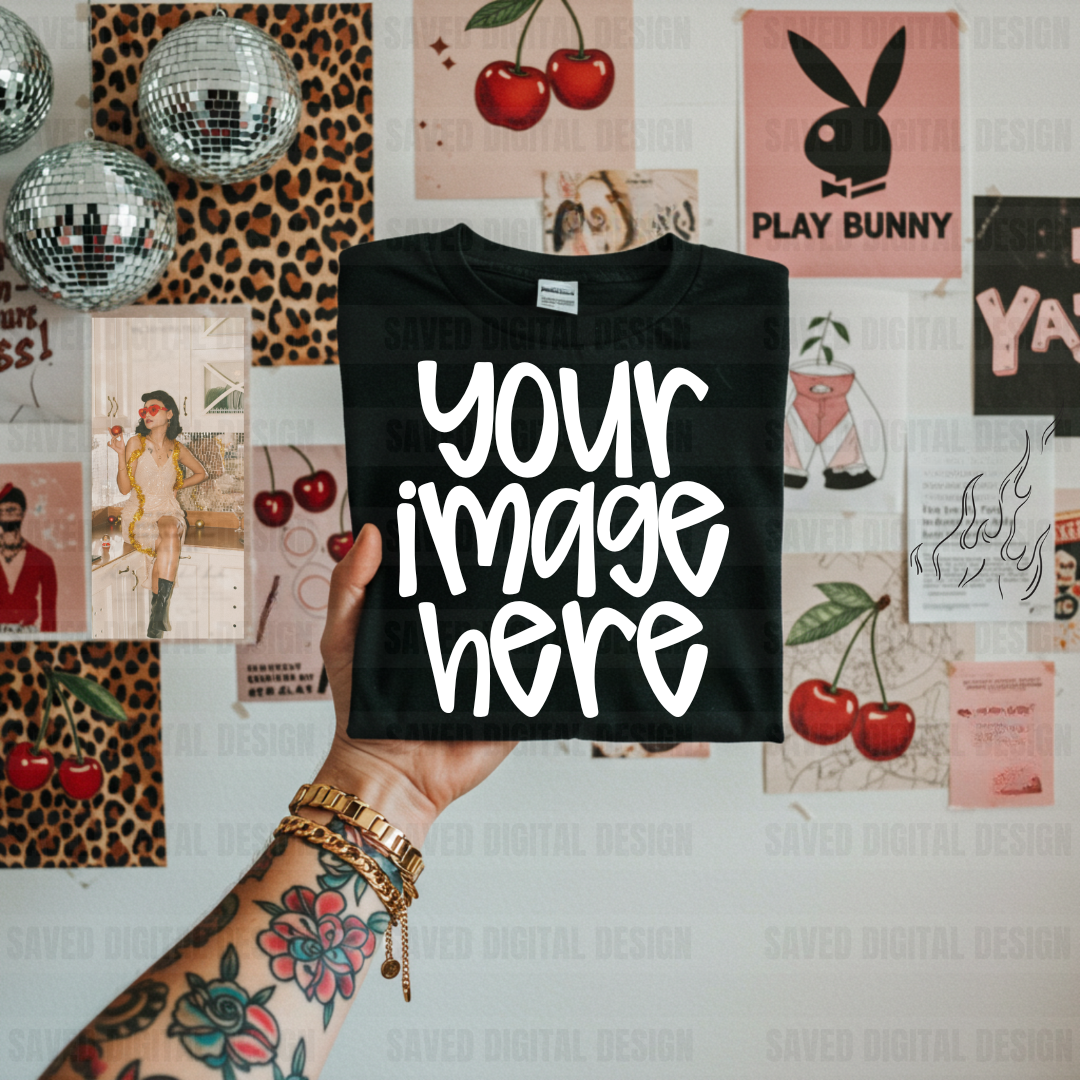 BLACK TSHIRT MOCK UNBRANDED