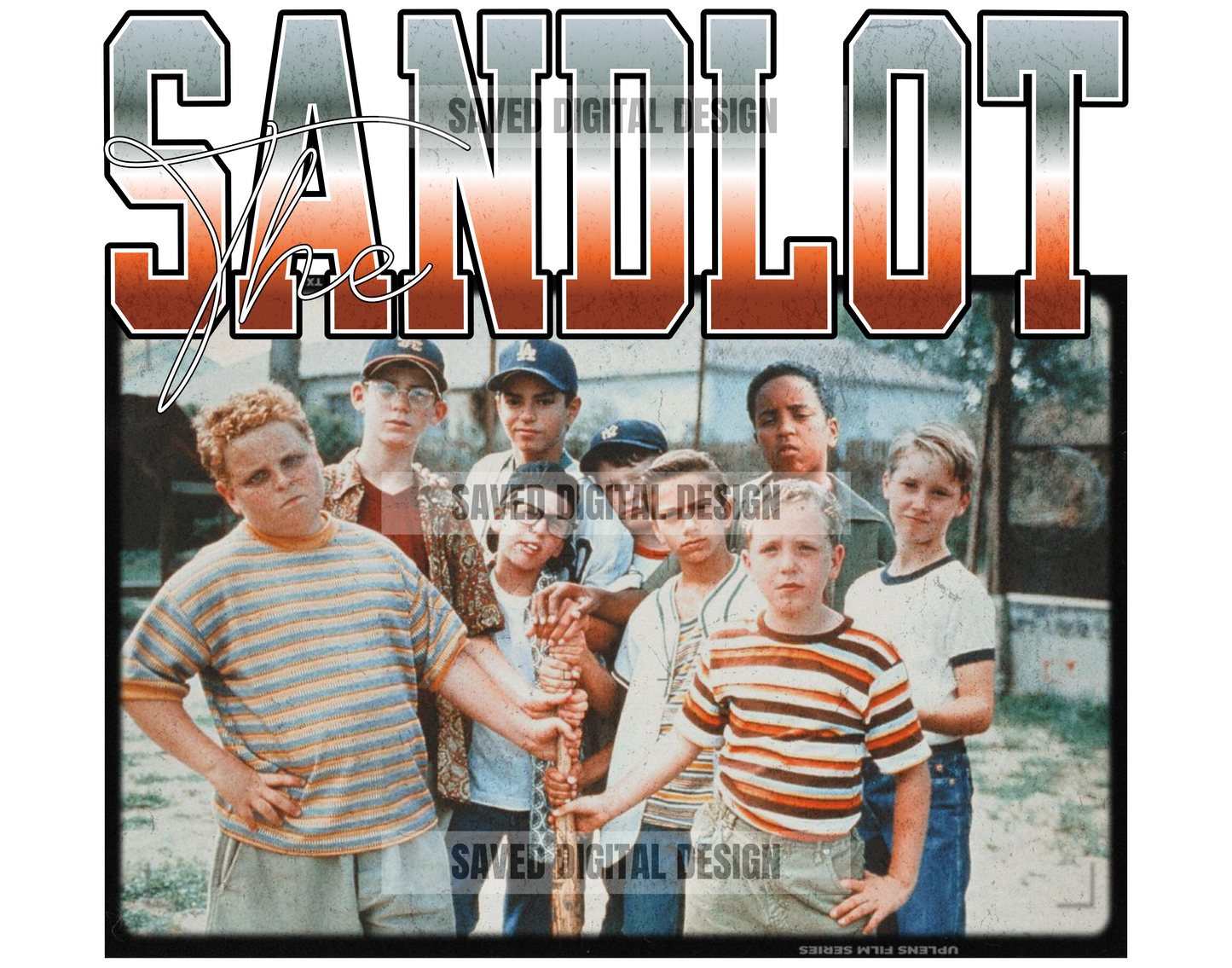 SAND LOT BASEBALL VINTAGE 90S PNG