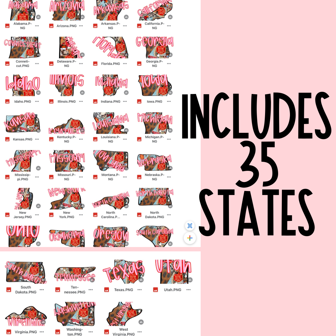 STATE DROP: ALL Y'ALL ARE WELCOME BUNDLE 0F 35 + SINGLES