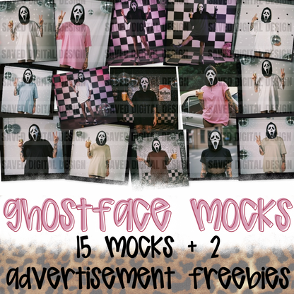 GHOST THEMED MOCKS - 15 + 2 FREEBIES