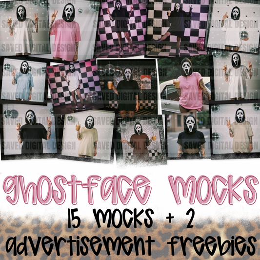 GHOST THEMED MOCKS - 15 + 2 FREEBIES